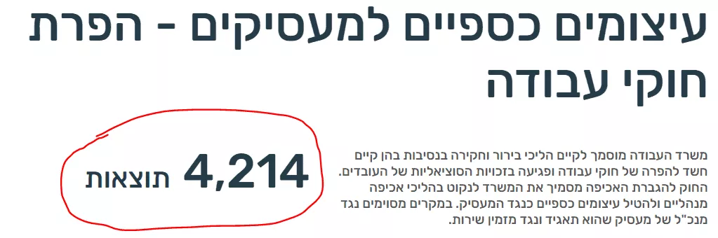 מאגר עיצומים כספיים